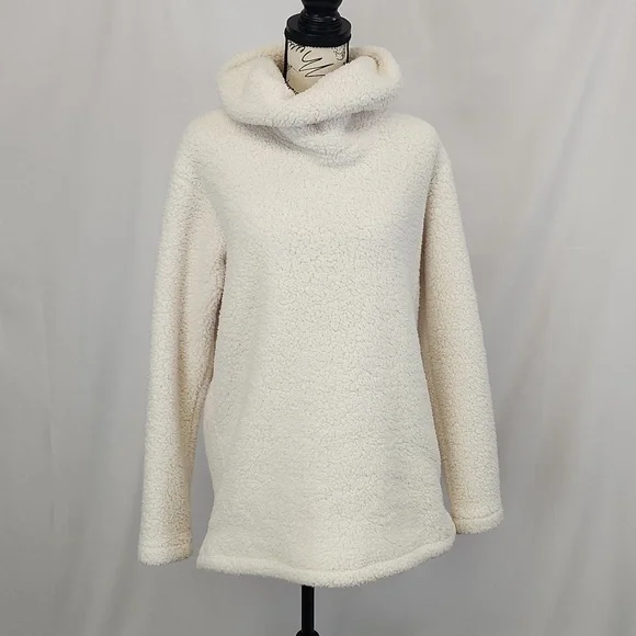 Lands' End Sweaters Lands End Cozy Offwhite Turtleneck Sweater